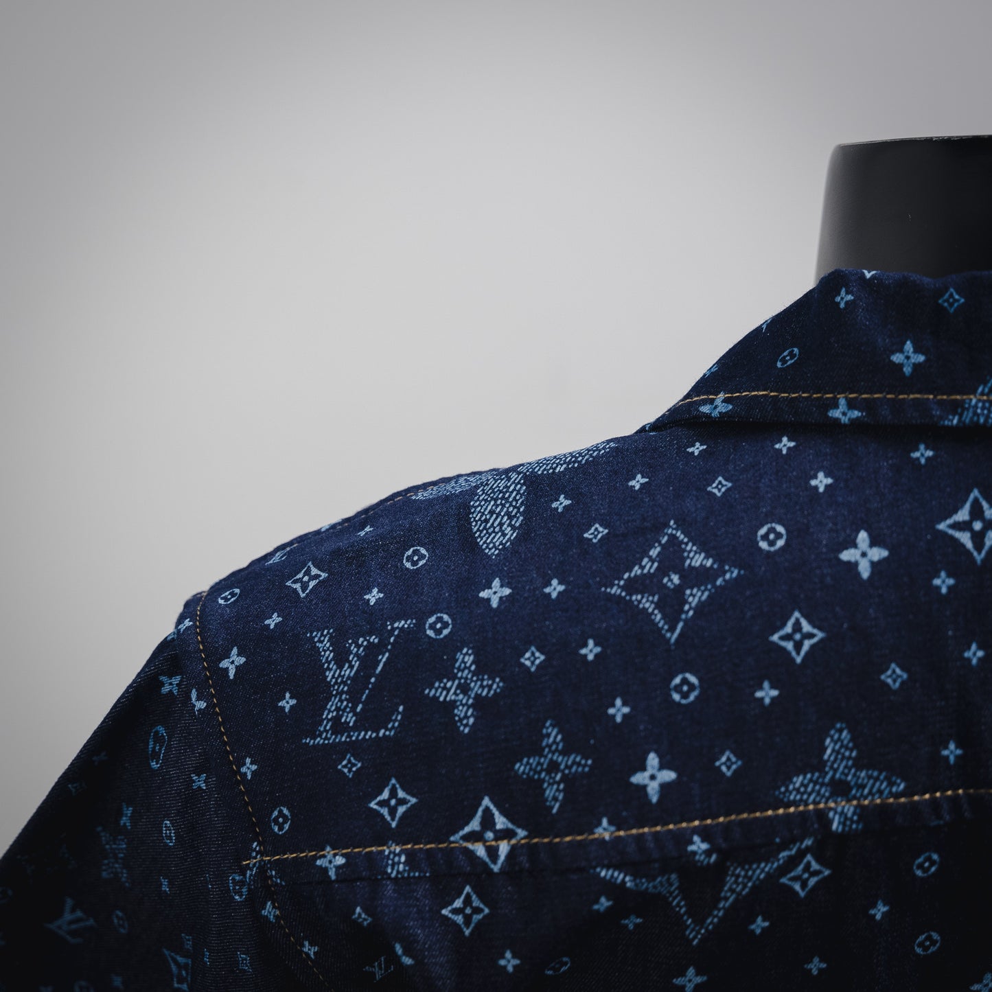 1V 2025 Printed Short-Sleeved Denim Shirt set