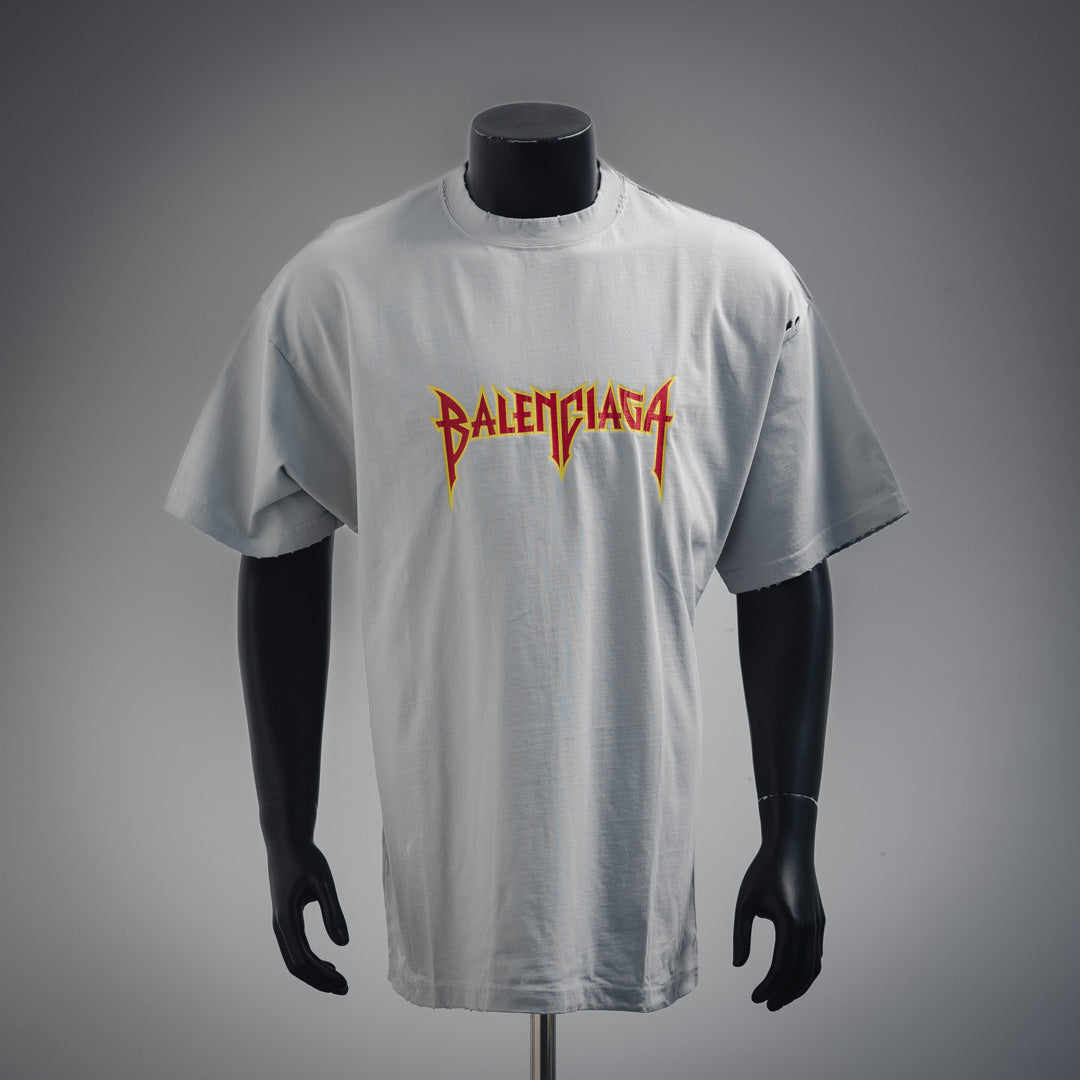 B Rock band series hole T-shirt