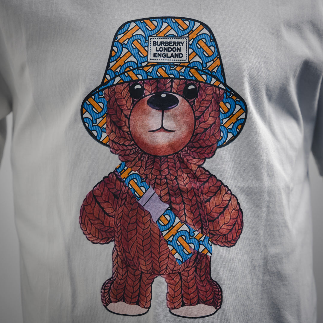 Bu front and back bear print T-shirt