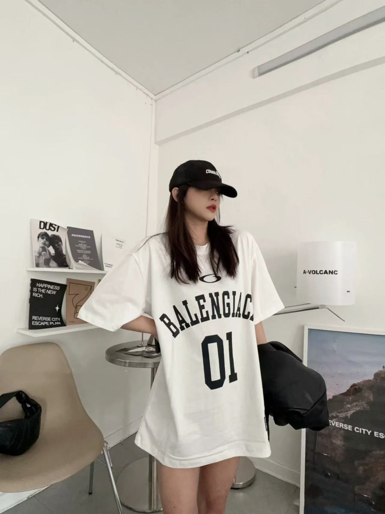 B 2025ss 01 jersey embroidered T-shirt