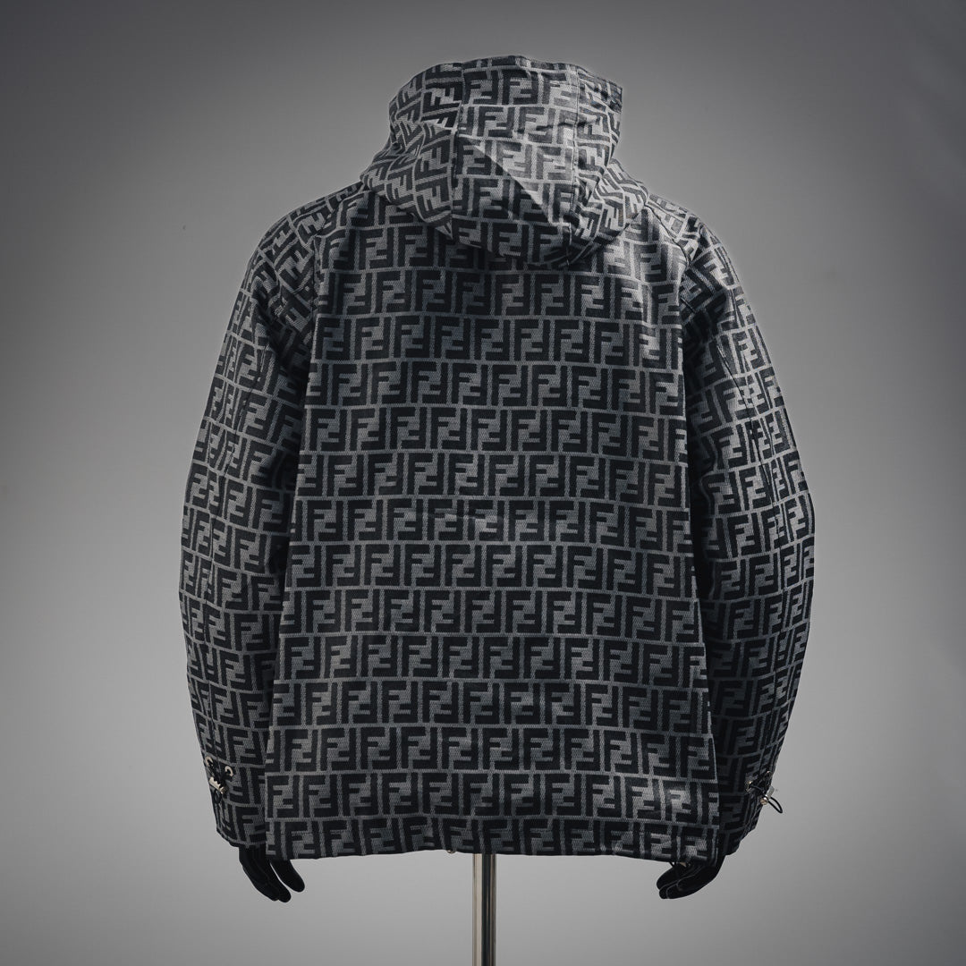 Fe FF full print windbreaker zipper jacket