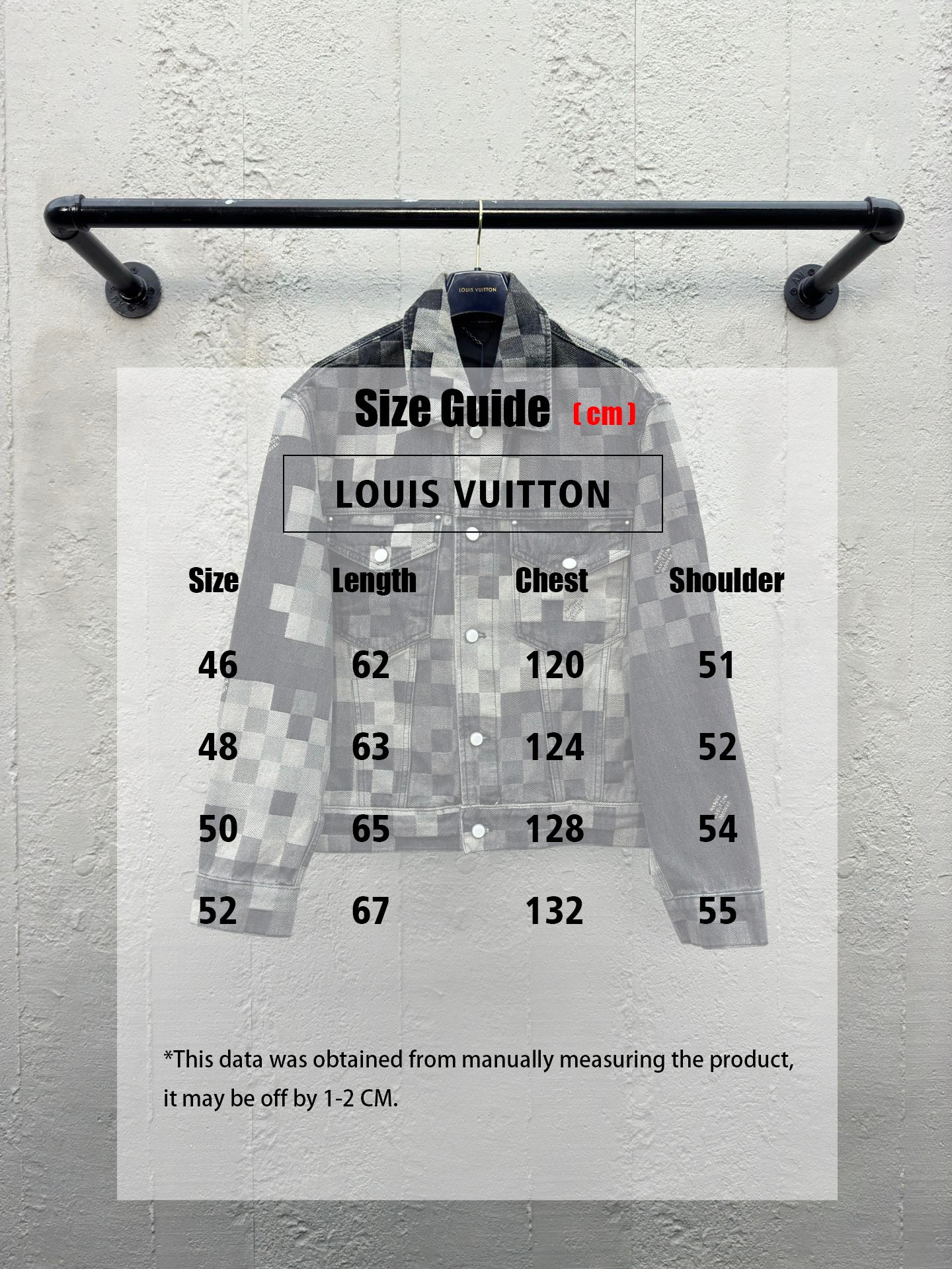 1V 2025FW Tessellated Mosaic Denim Jacket