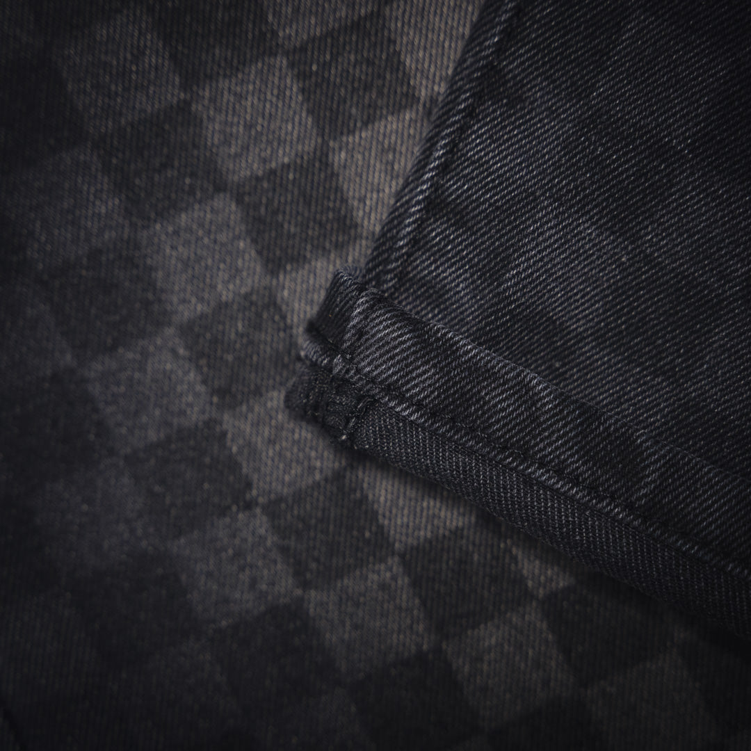 1V 24FW Gradient Checkerboard Jeans set