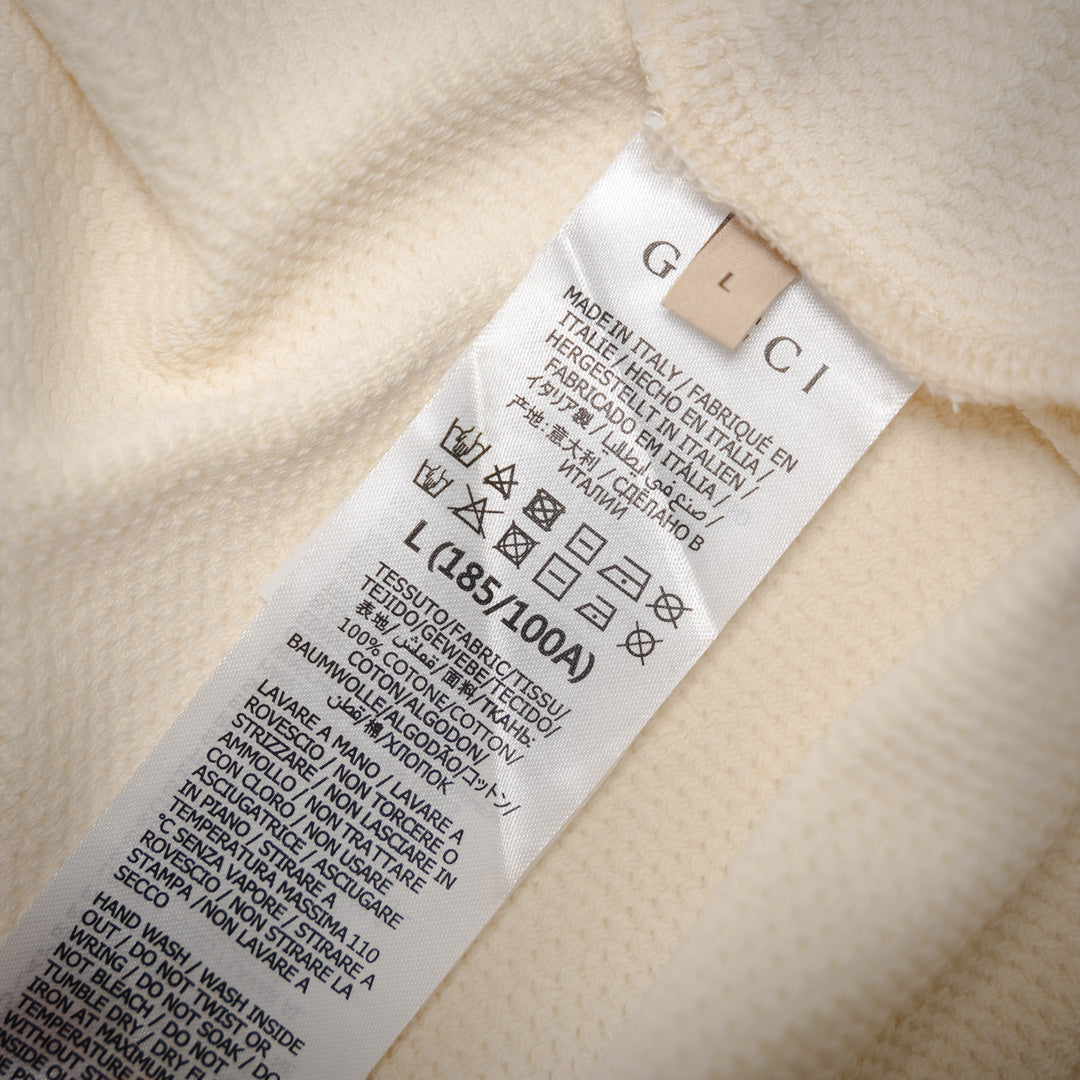 G Bedrucktes Rundhals-Pullover-Sweatshirt