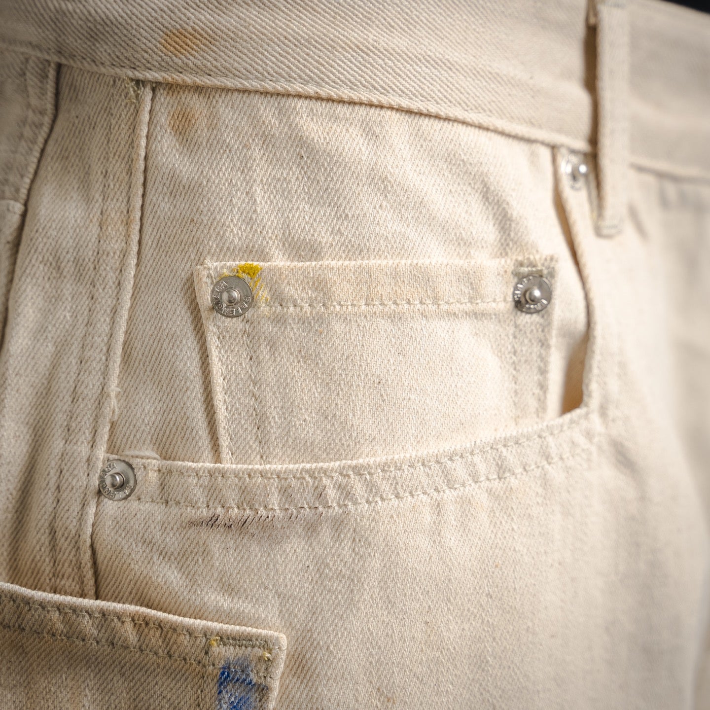 B 24SS Summer Ink-splashed Jeans