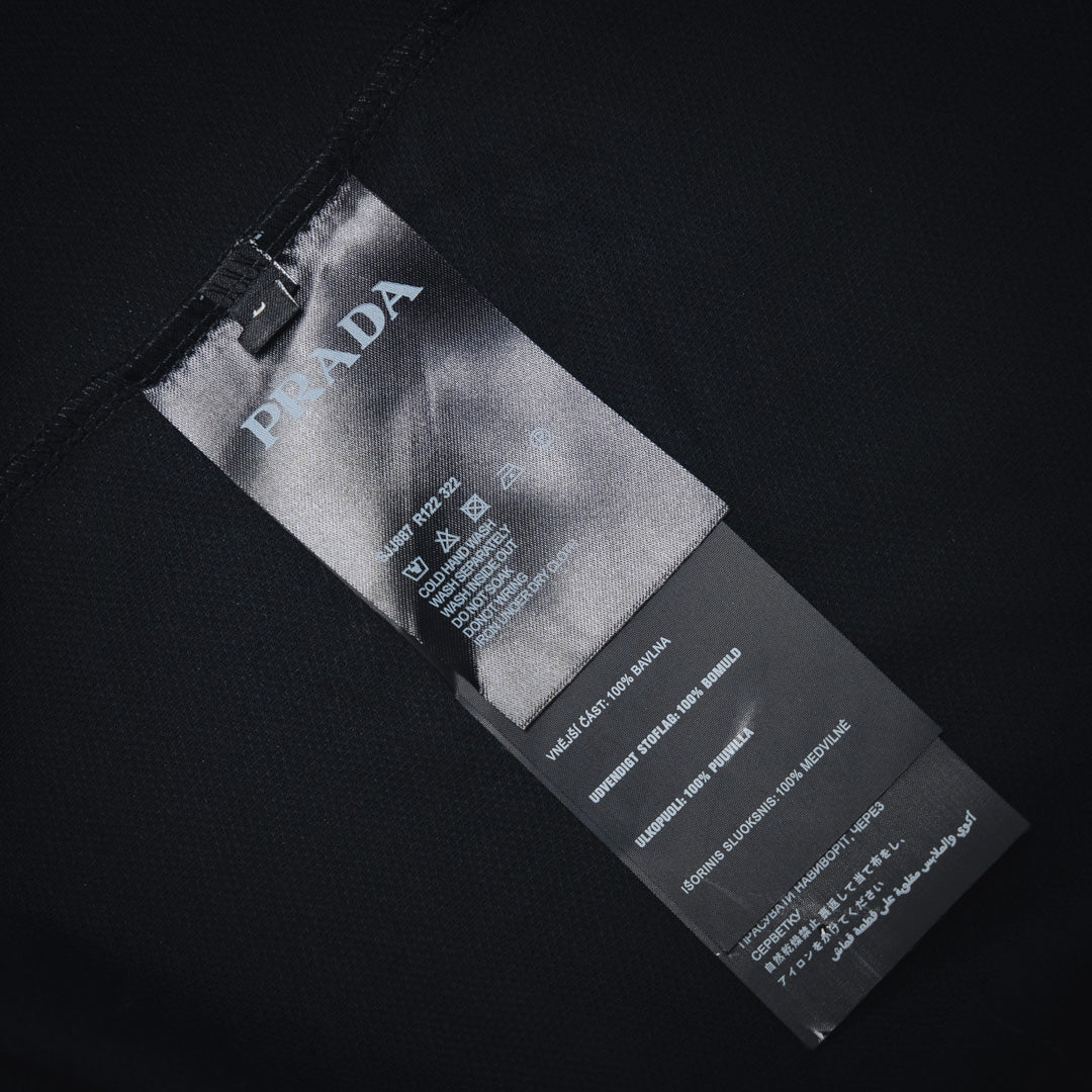 P patchwork polo shirt