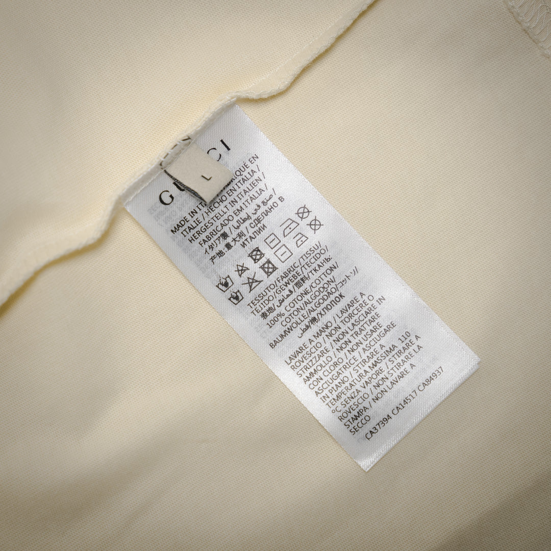 G 2025ss Bedrucktes T-Shirt mit doppeltem Bild-Logo