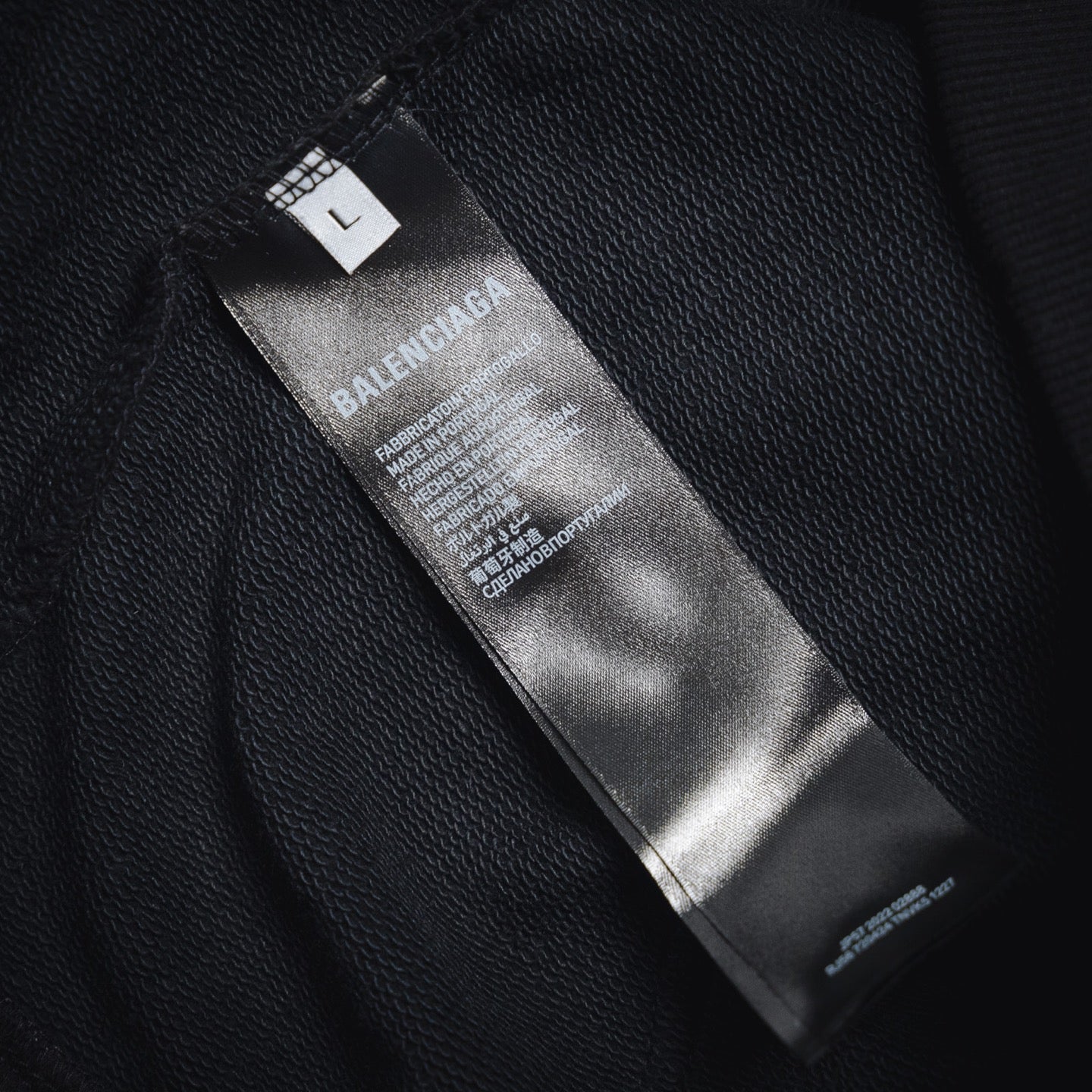 B Reflective ib printed hooded sweatshirt