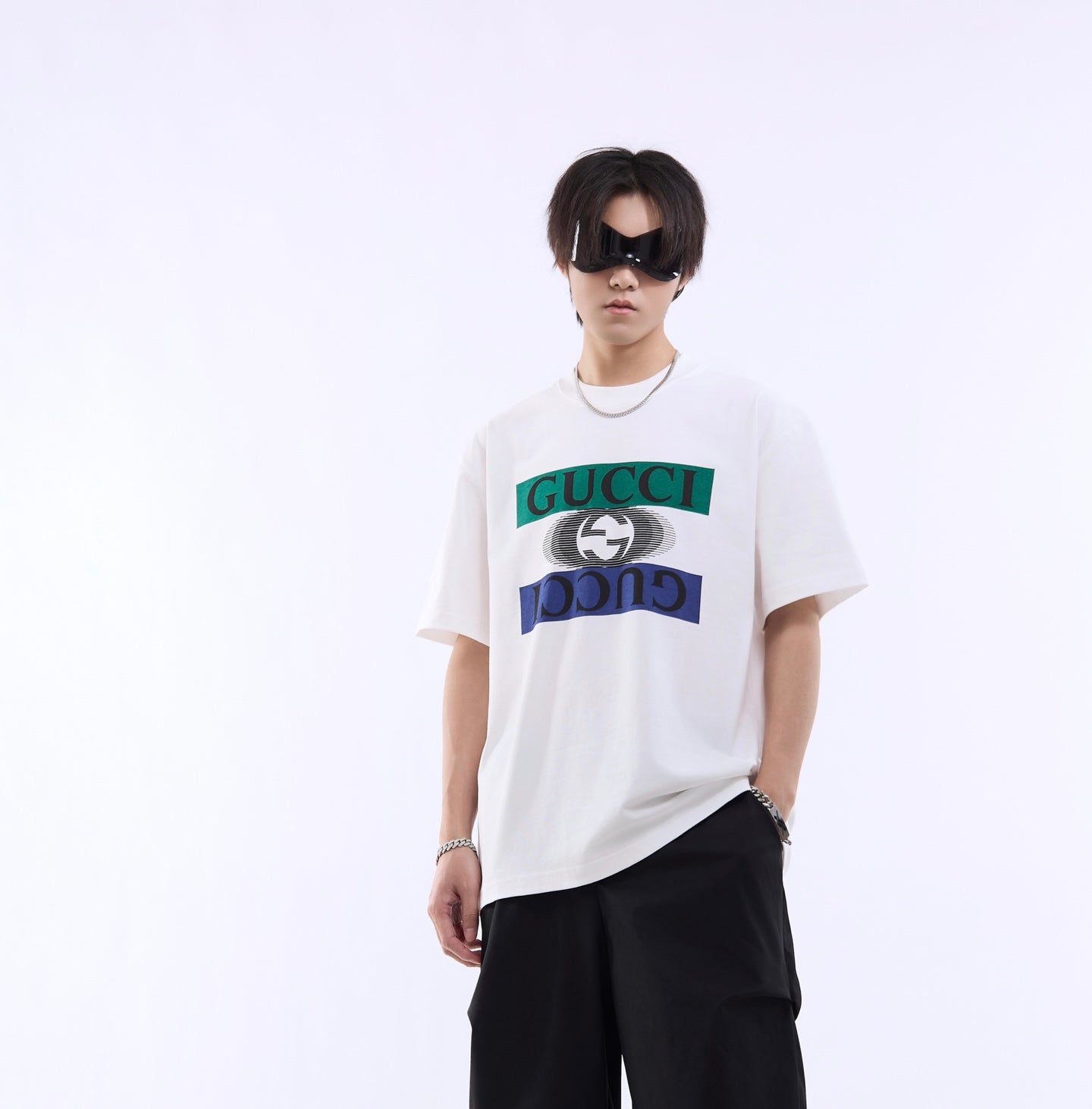 G Classic style double logo printed T-shirt