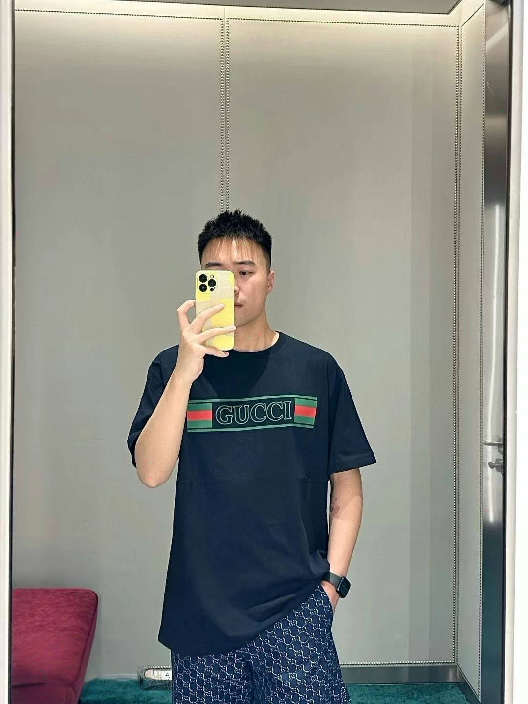 G 2025ss Logo bedrucktes T-Shirt