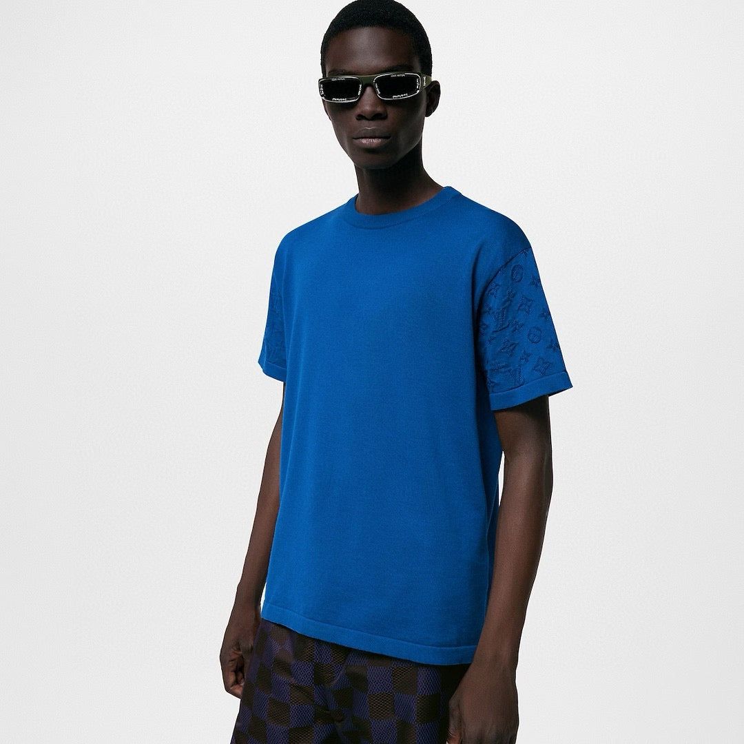 1V 2025SS New Jacquard Wool Short Sleeves