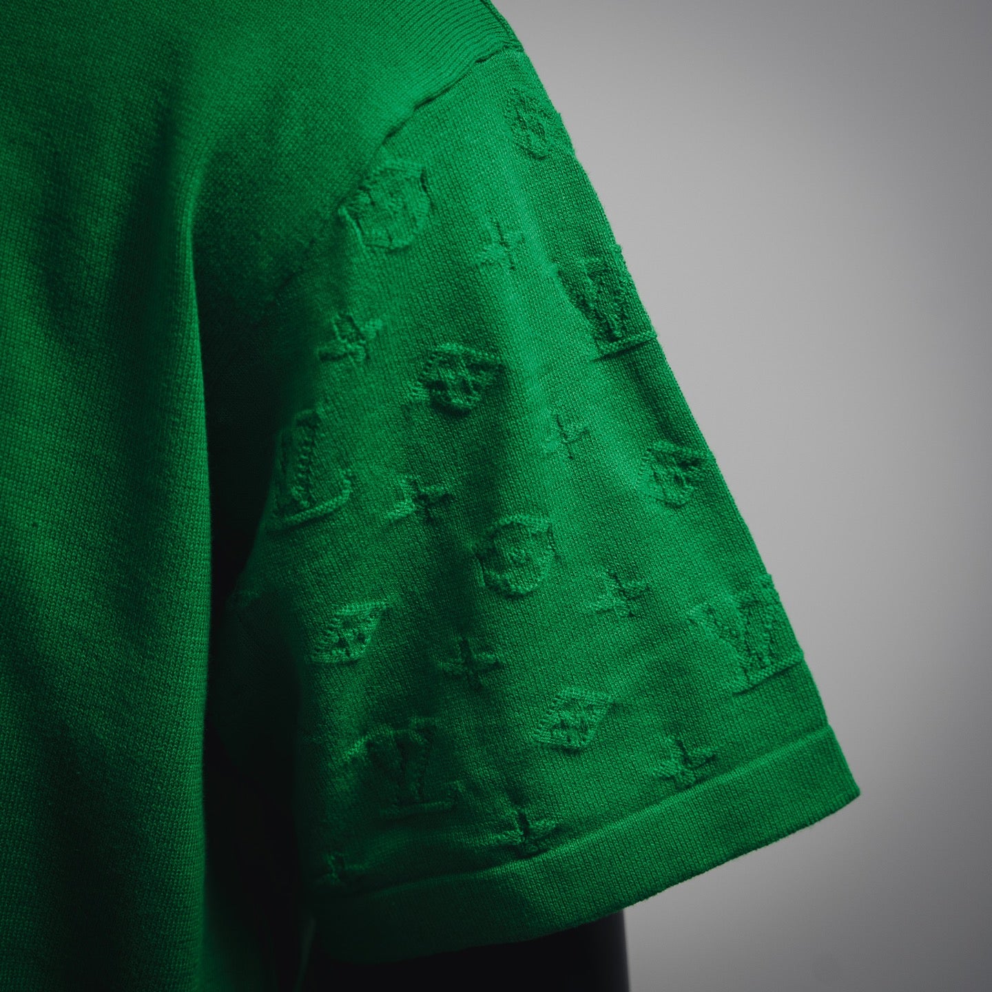 1V 2025SS New Jacquard Wool Short Sleeves