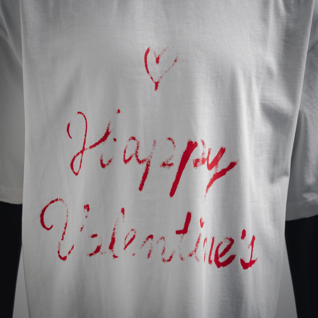 B 2025ss new love graffiti T-shirt