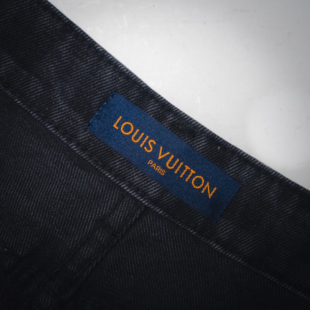 1V 24FW Gradient Checkerboard Jeans set