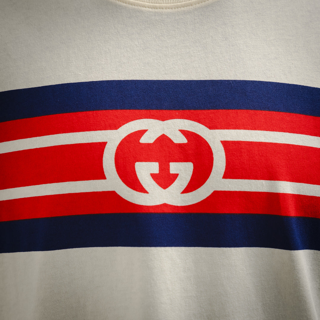 G Doppel-G Bedrucktes T-Shirt