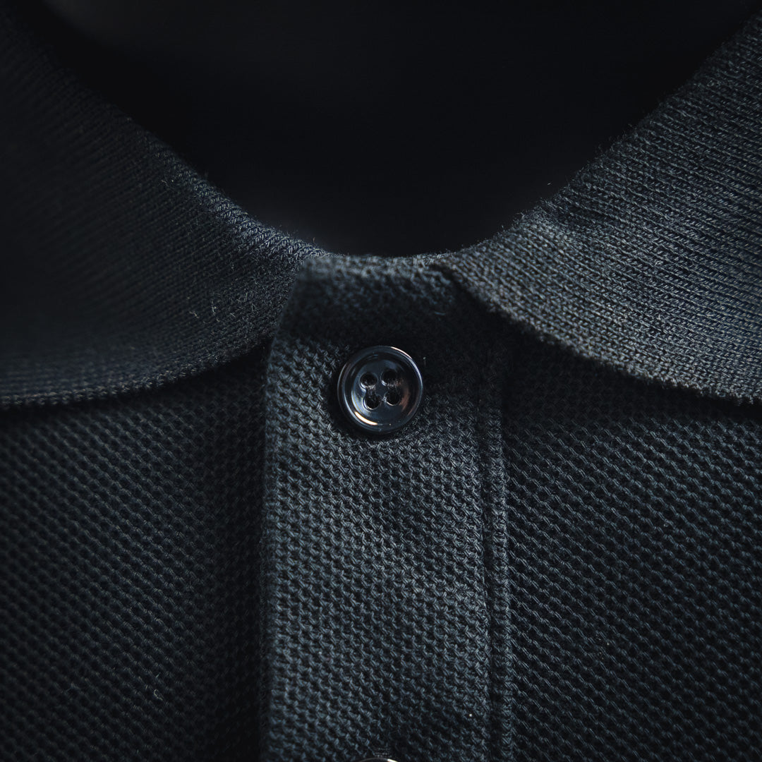 P patchwork polo shirt