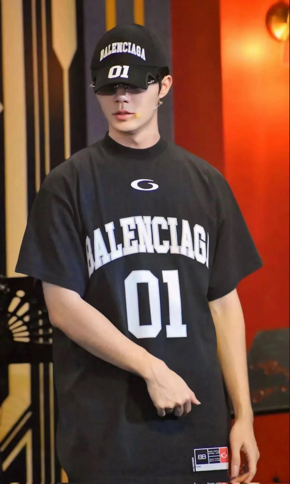 B 2025ss 01 jersey embroidered T-shirt