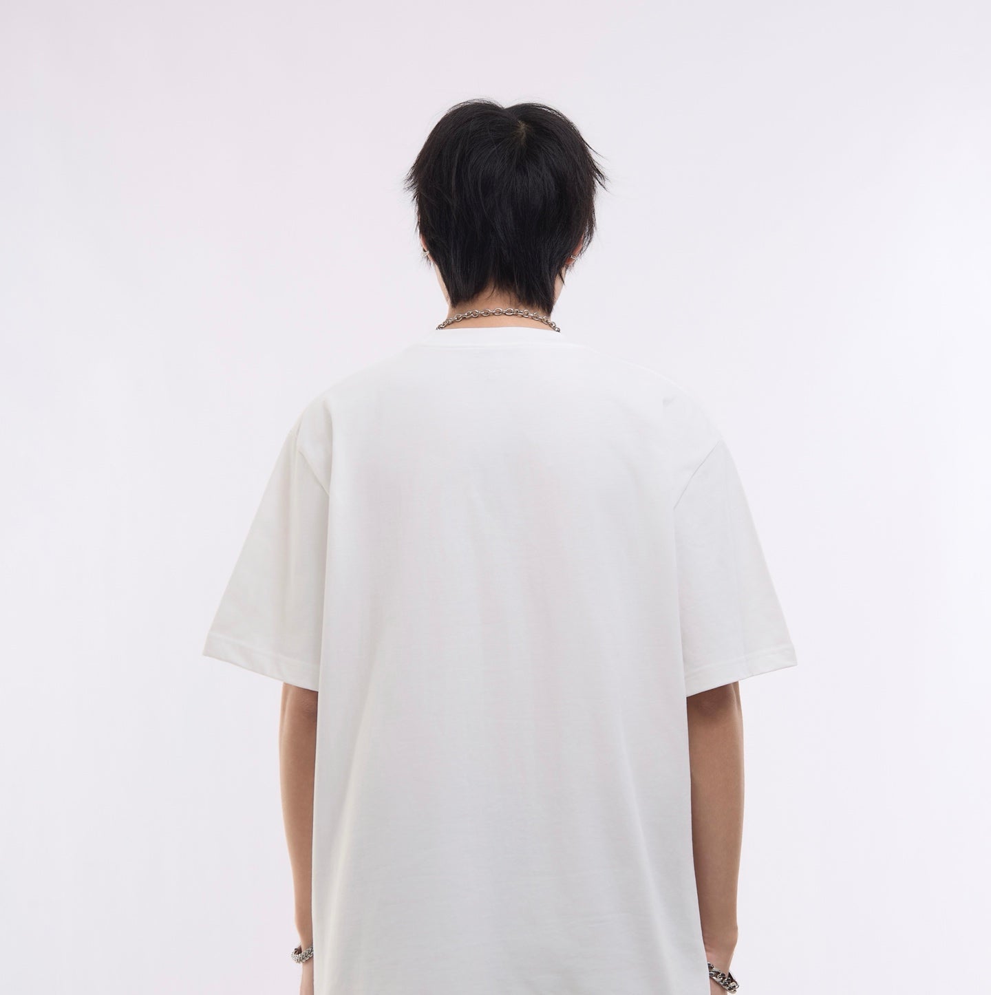 Le klassisches Logo besticktes Kurzarm-Shirt