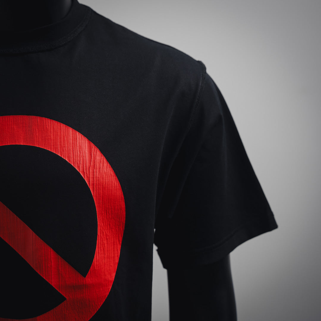 B No Passing Printed Reverse Wear T-shirt