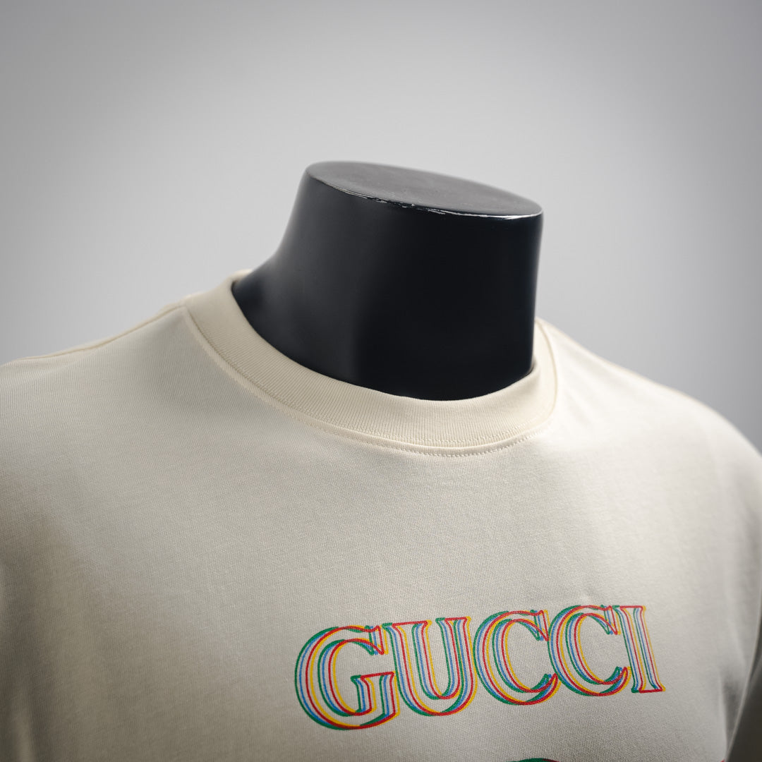 G 2025ss Bedrucktes T-Shirt mit doppeltem Bild-Logo