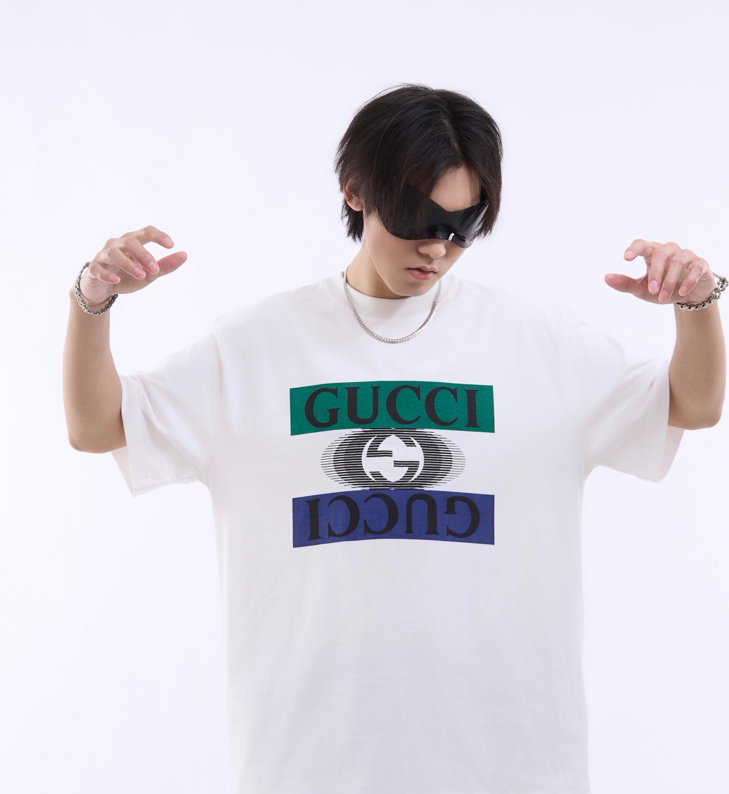 G Classic style double logo printed T-shirt