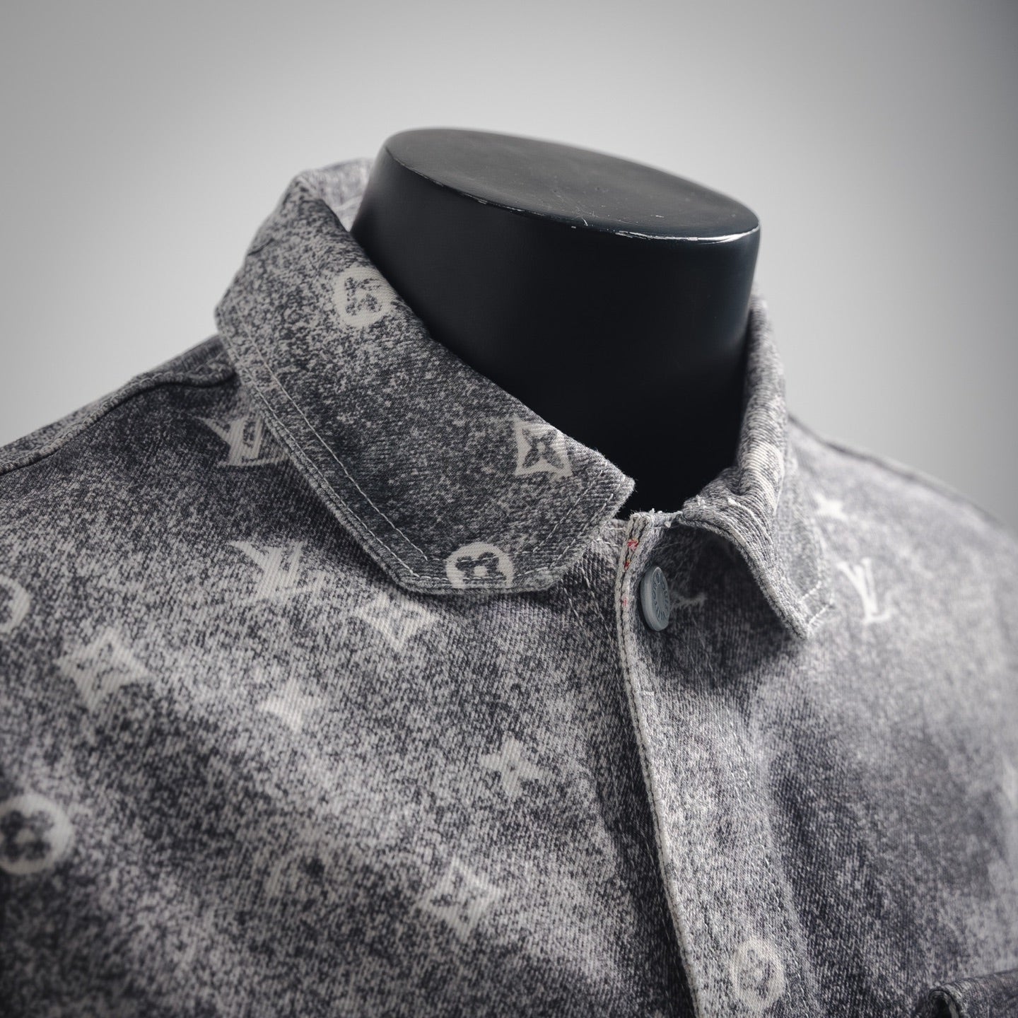 1V Gradient Starry Sky Denim Jacket