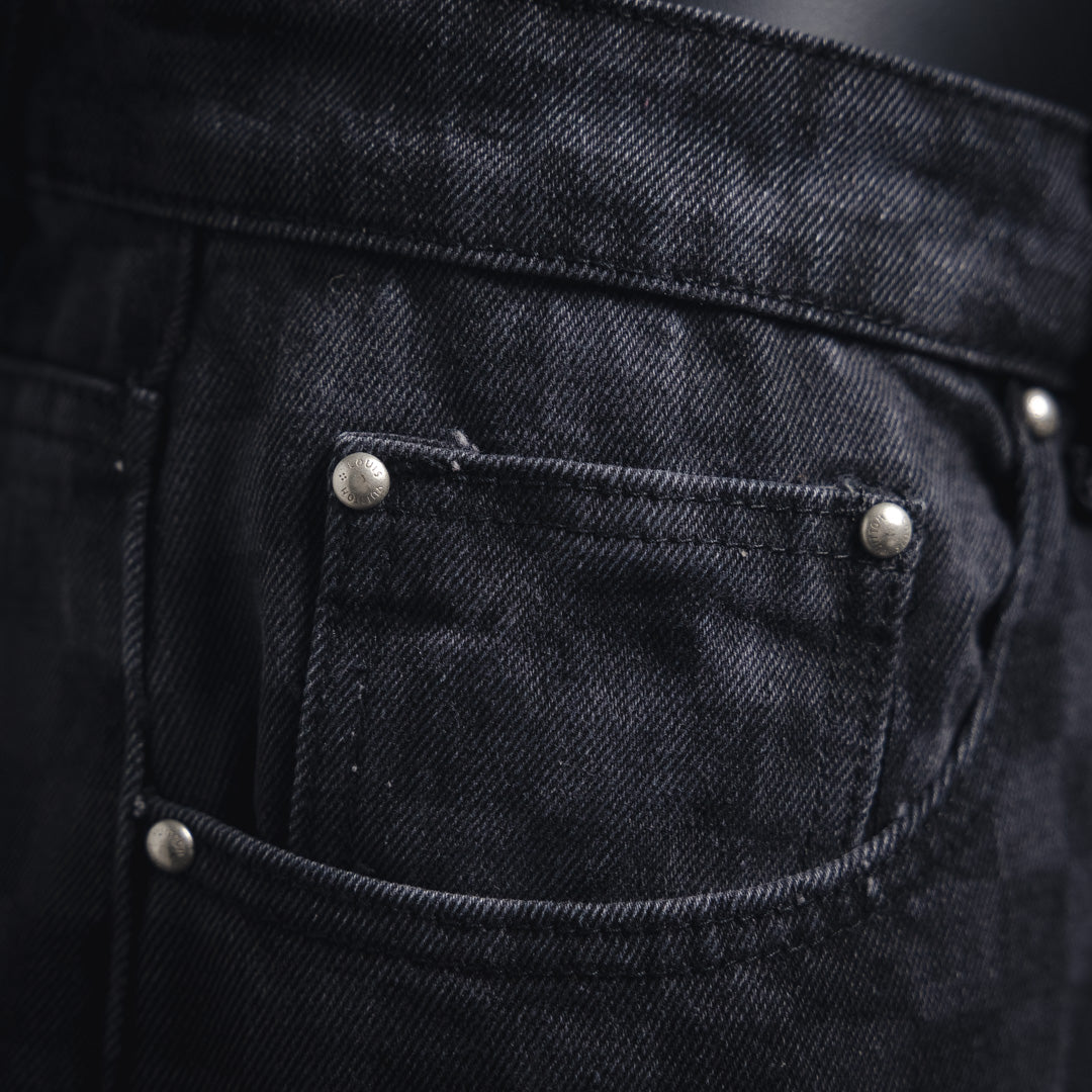 1V 24FW Gradient Checkerboard Jeans set