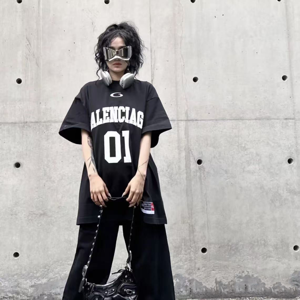 B 2025ss 01 jersey embroidered T-shirt