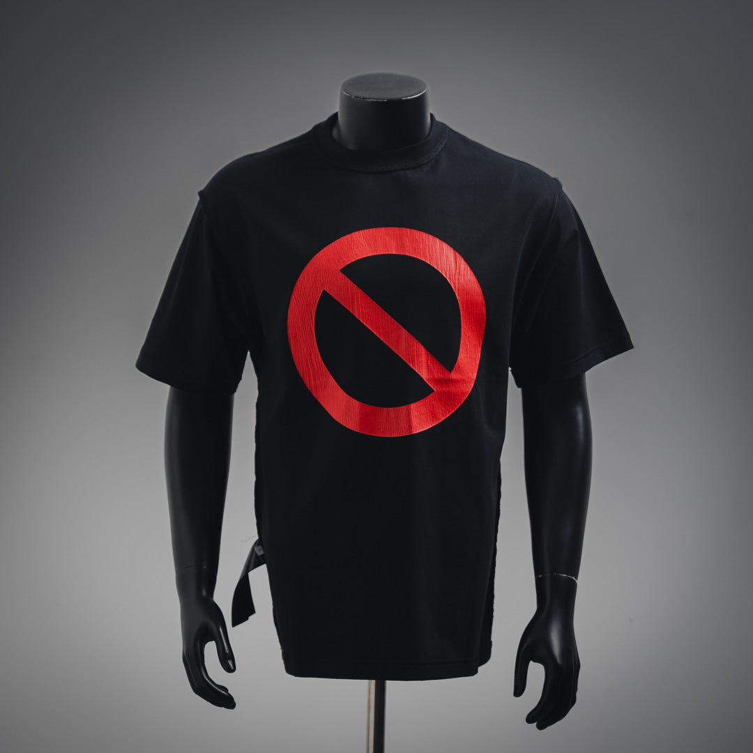 B No Passing Printed Reverse Wear T-shirt