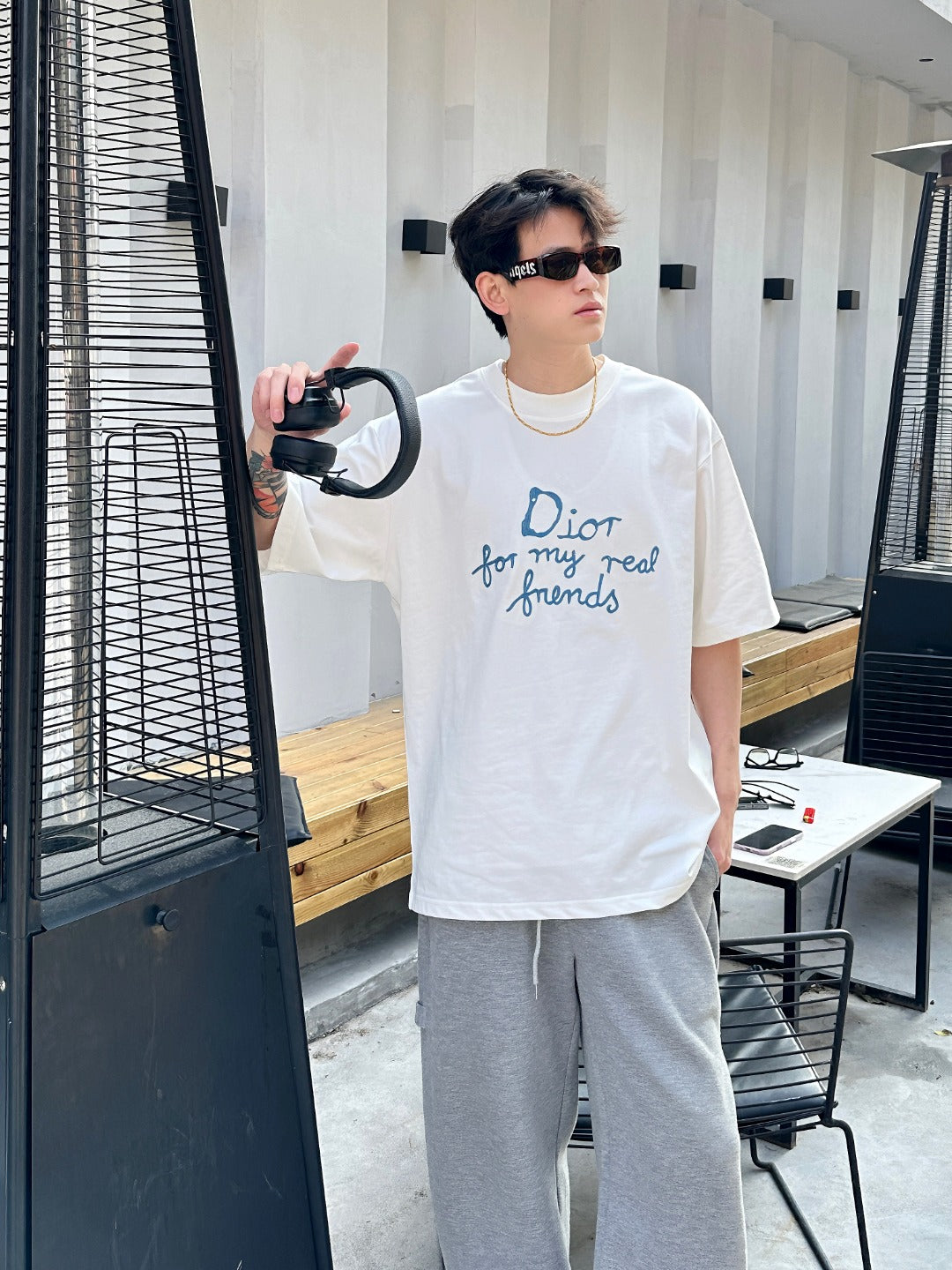 D And Hylton Gesticktes T-Shirt