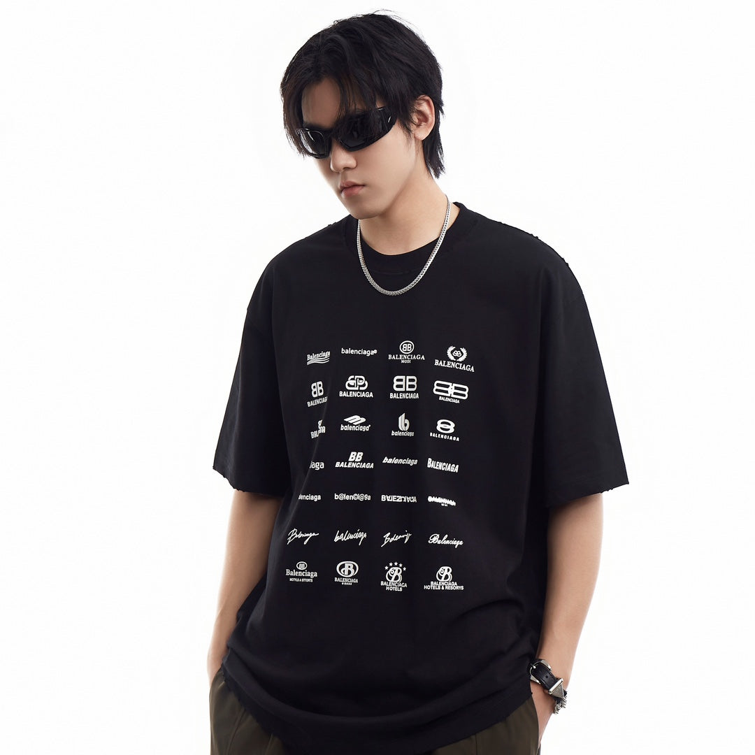 B classic logo-printed T-shirt