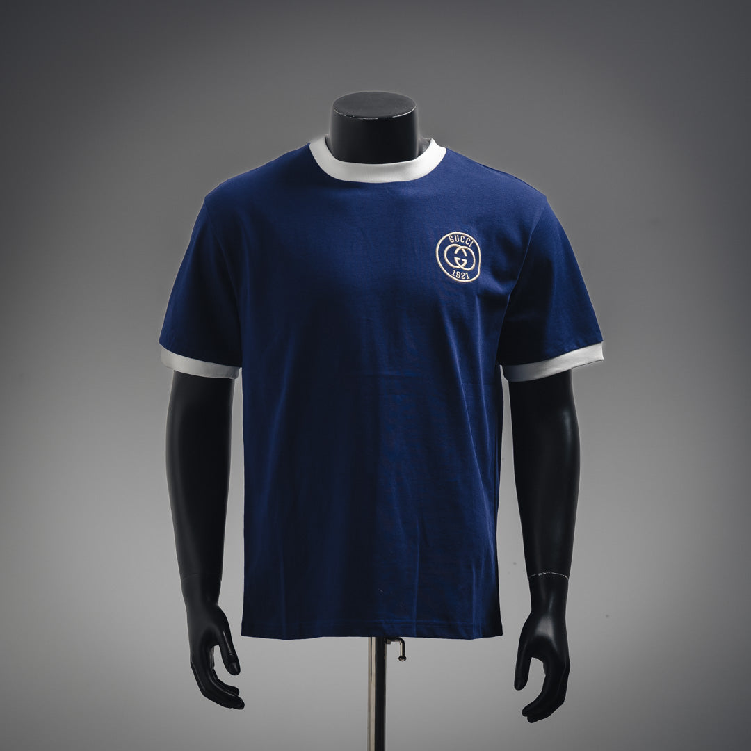 G 1921 embroidered logo contrasting short sleeves