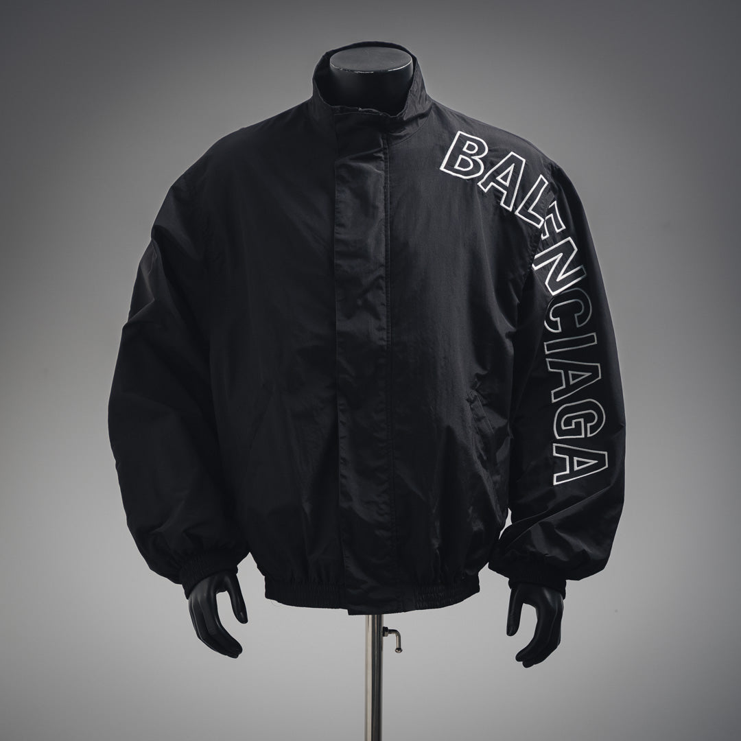 B Embroidered logo sports suit jacket
