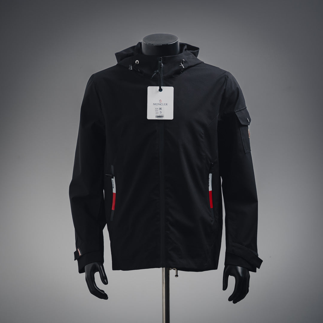 Mo 2025SS Small logo pocket hooded jacket