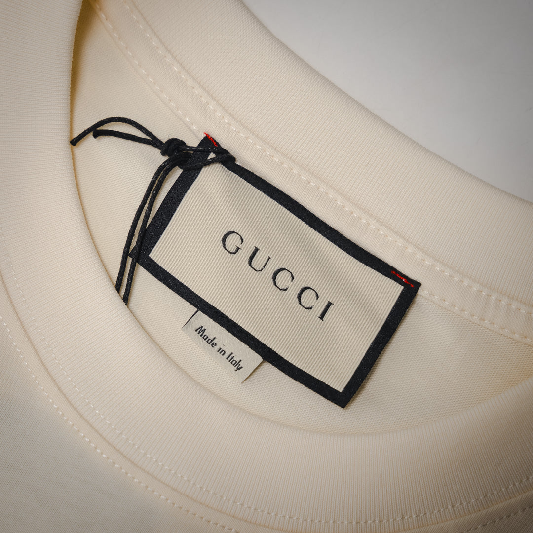 G Belt Logo besticktes T-Shirt