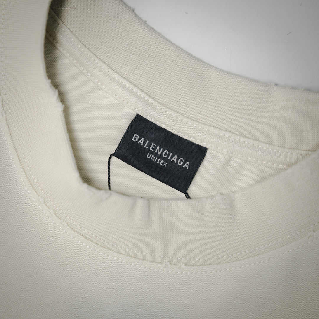 B Printed letter t-shirt