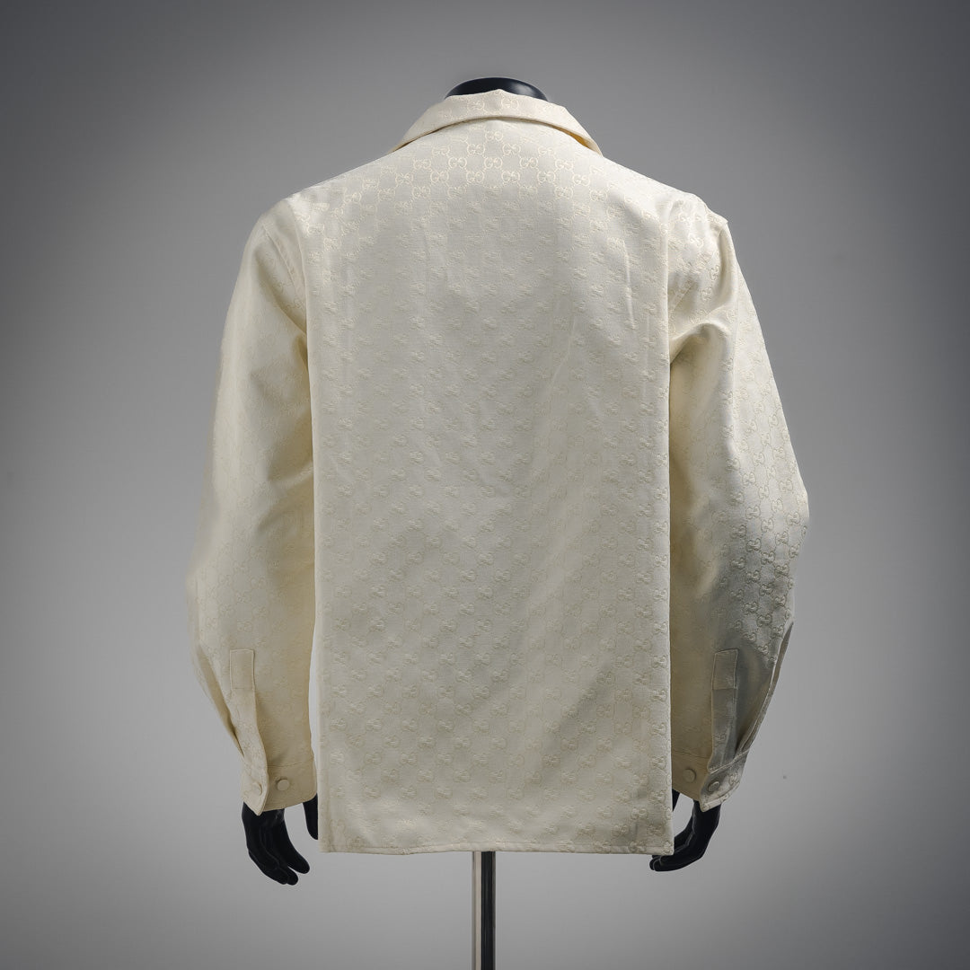 G 25ss Hidden Jacquard Lapel Cardigan Jacket