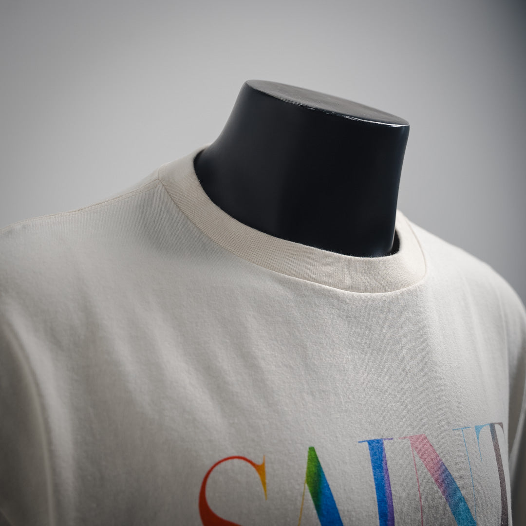 SA 24SS Regenbogen SAIN* Buchstabenbedrucktes T-Shirt