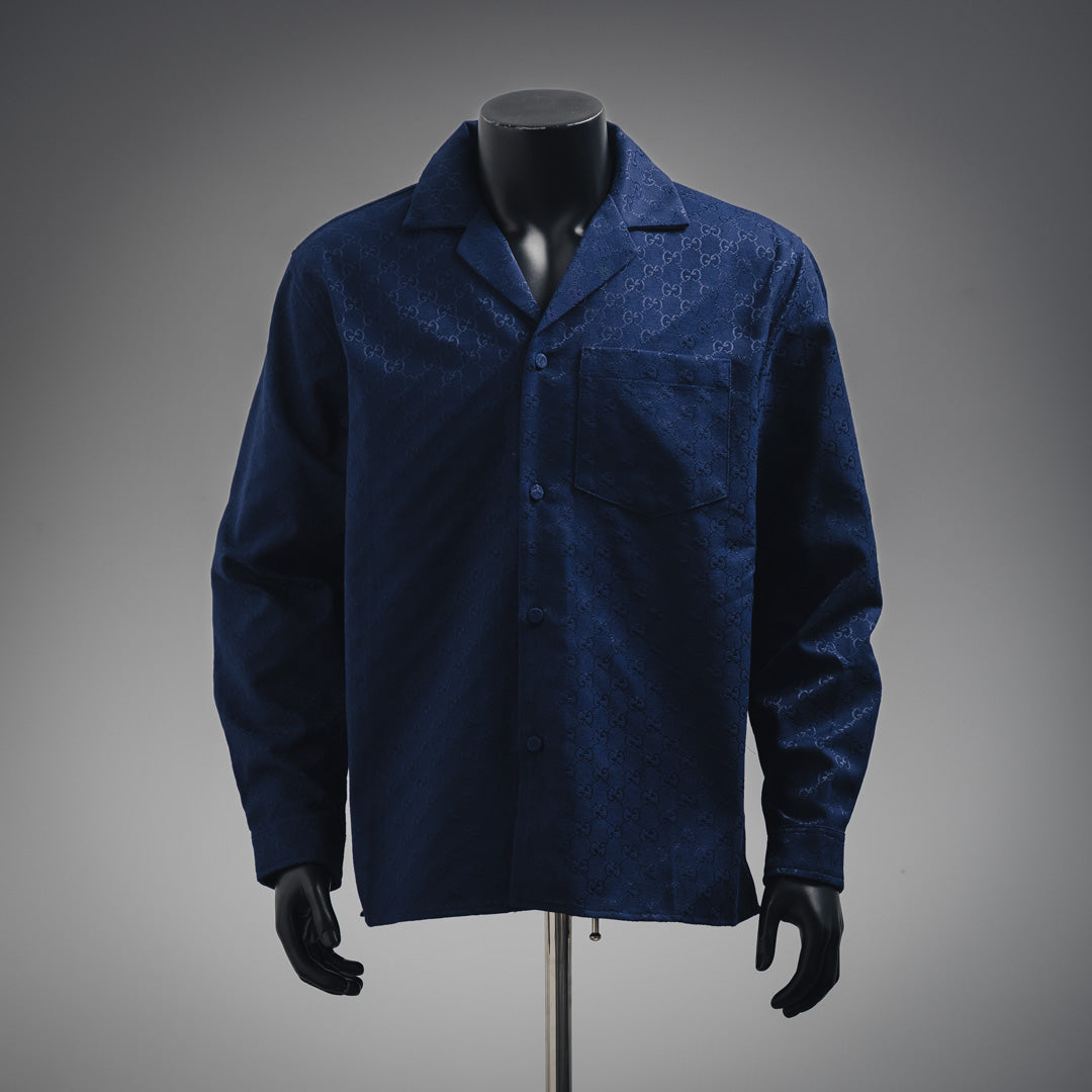 G 25ss Hidden Jacquard Lapel Cardigan Jacket