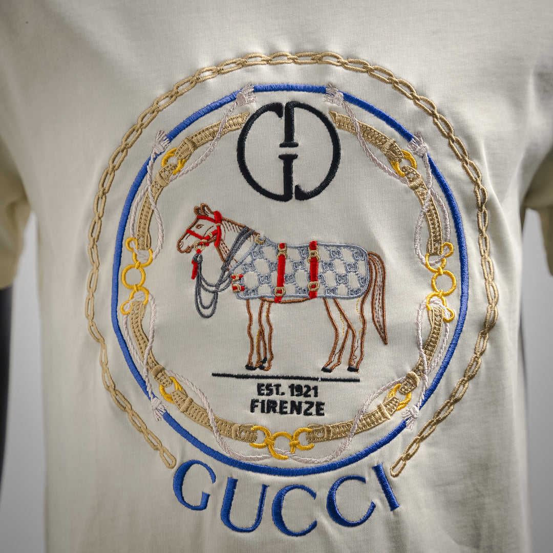 G 24ss Warhorse Gesticktes T-Shirt