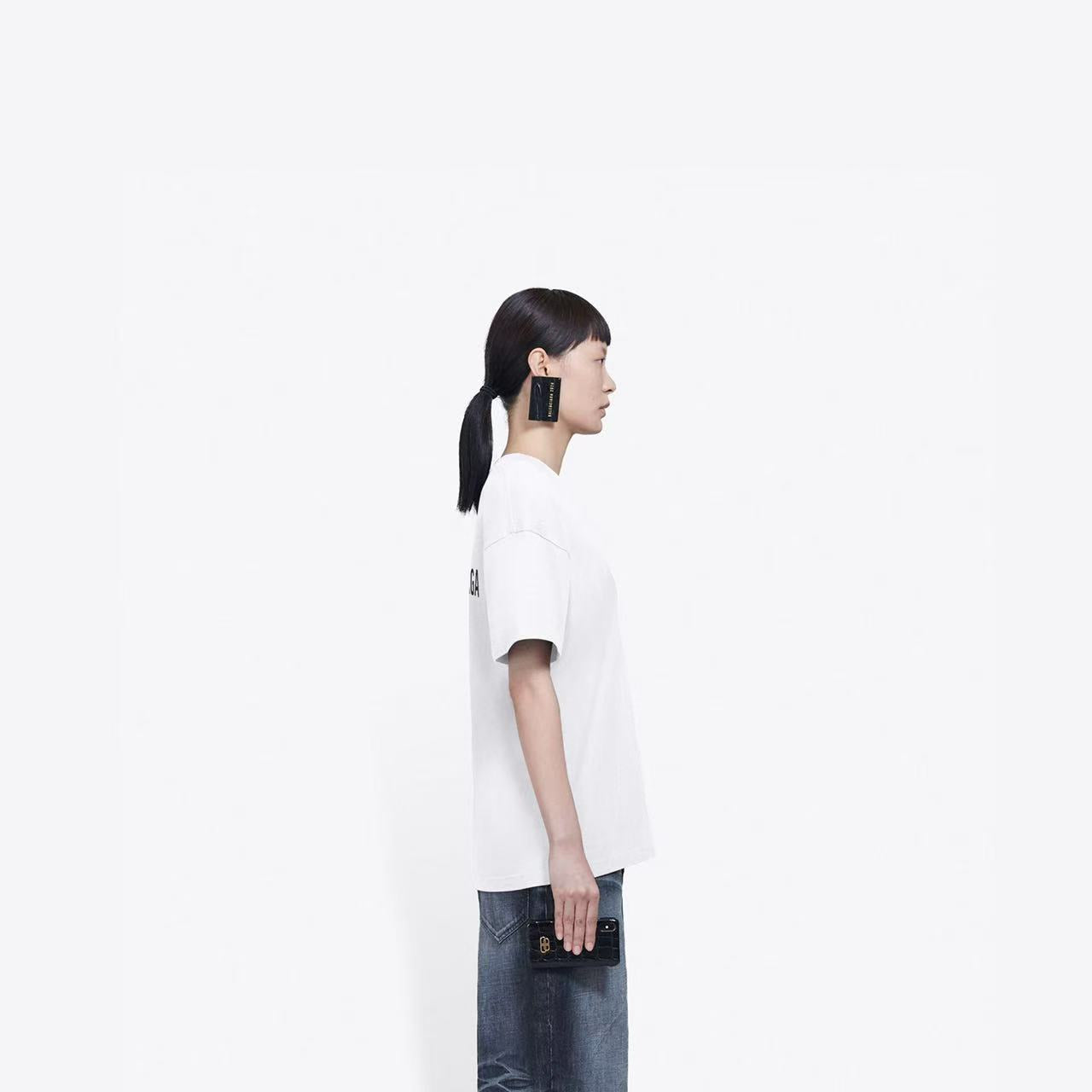 B 24ss letter logo printed T-shirt