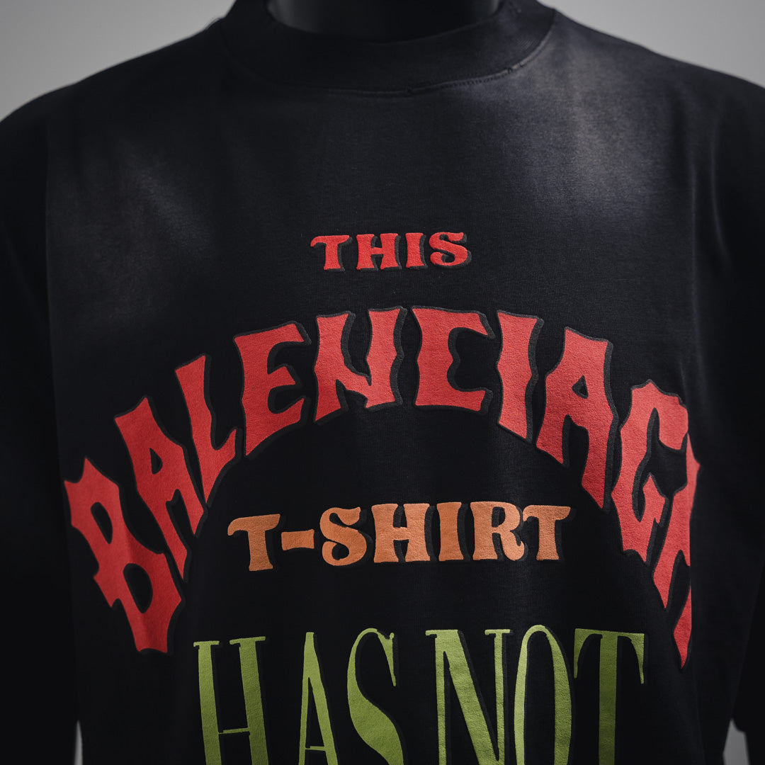 B Printed letter t-shirt