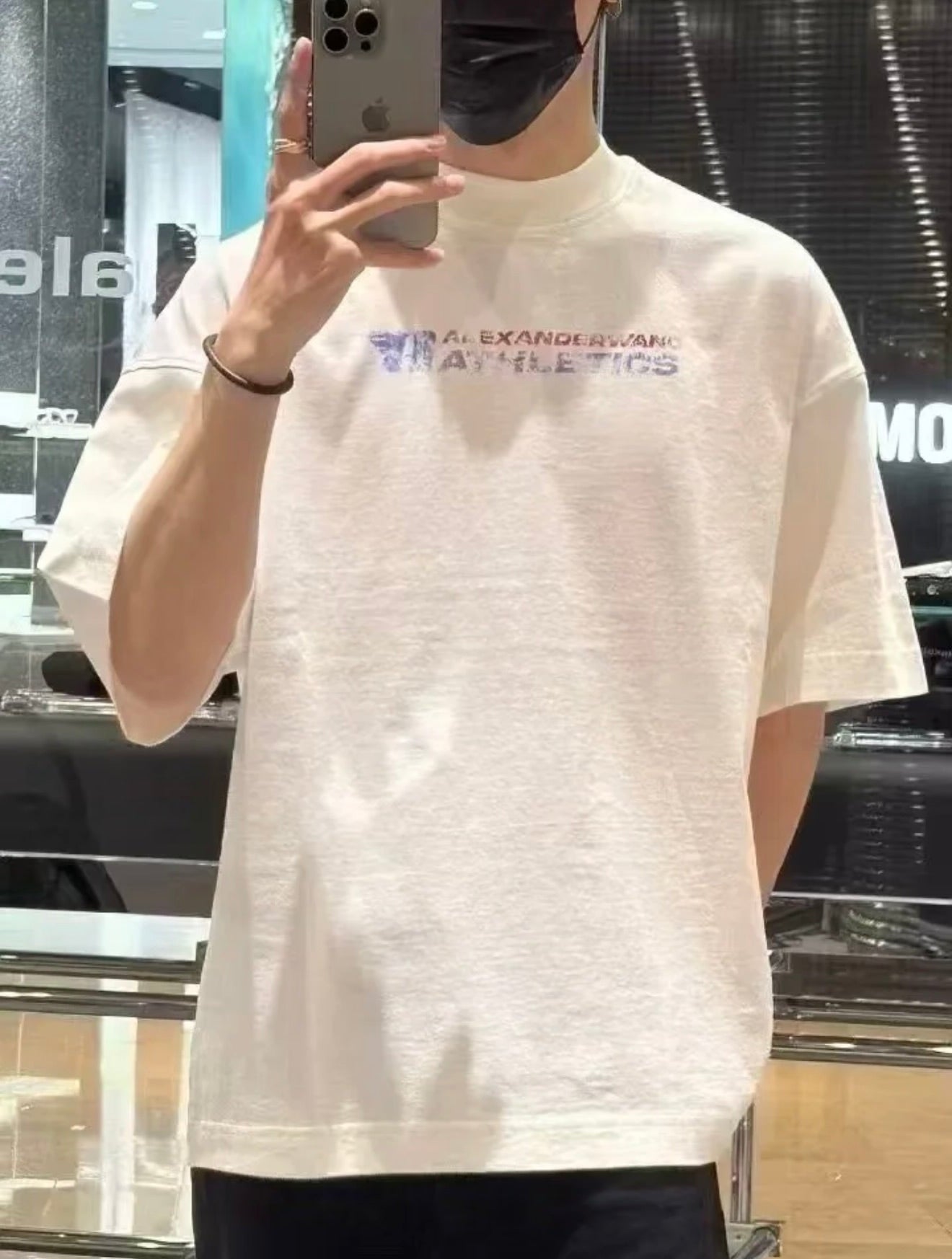 Al 2025SS Destruction Letter Print T-shirt