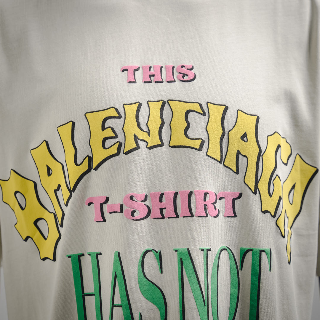 B Printed letter t-shirt