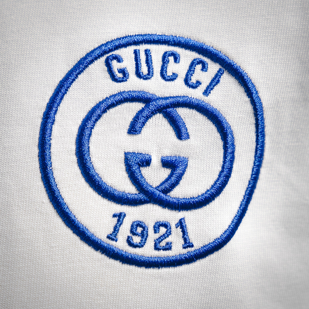 G 1921 embroidered logo contrasting short sleeves