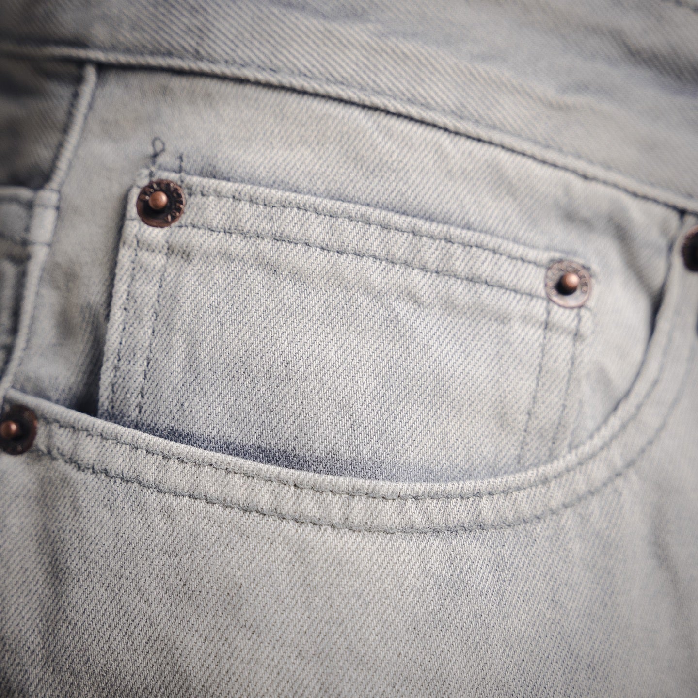 B 2025ss white wasteland waxed heavy-duty jeans