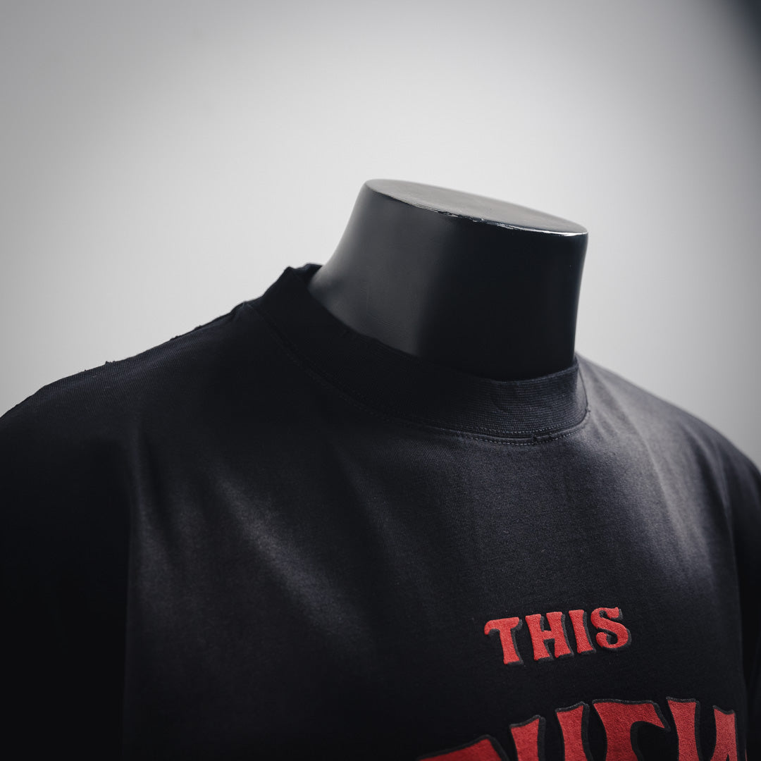 B Printed letter t-shirt