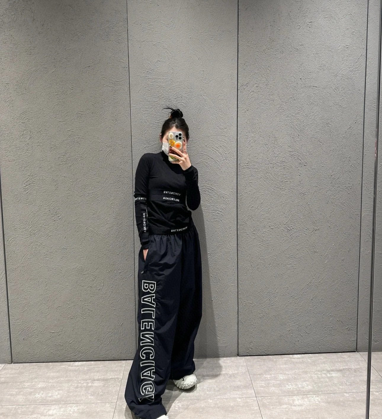 B Embroidered logo sports suit jacket