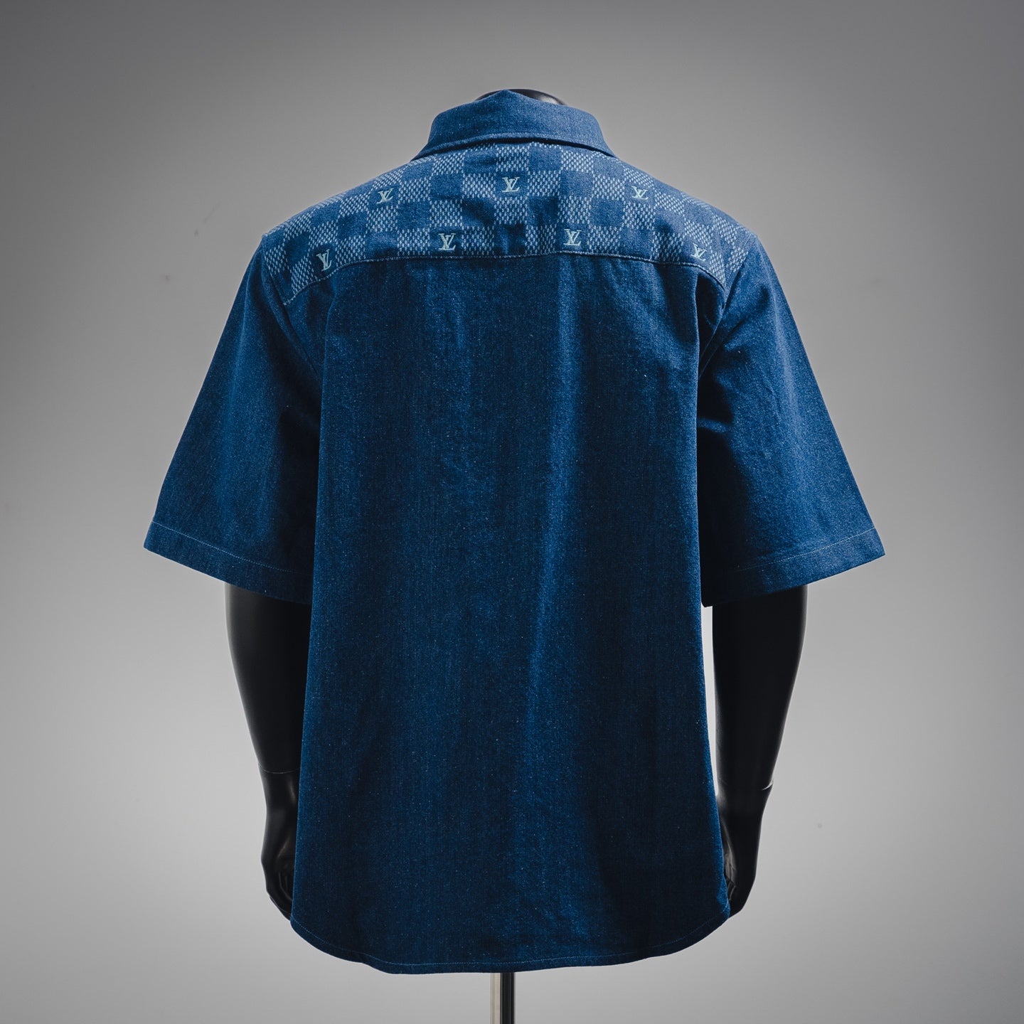 1V 2025 Printed Short-Sleeved Denim Shirt set