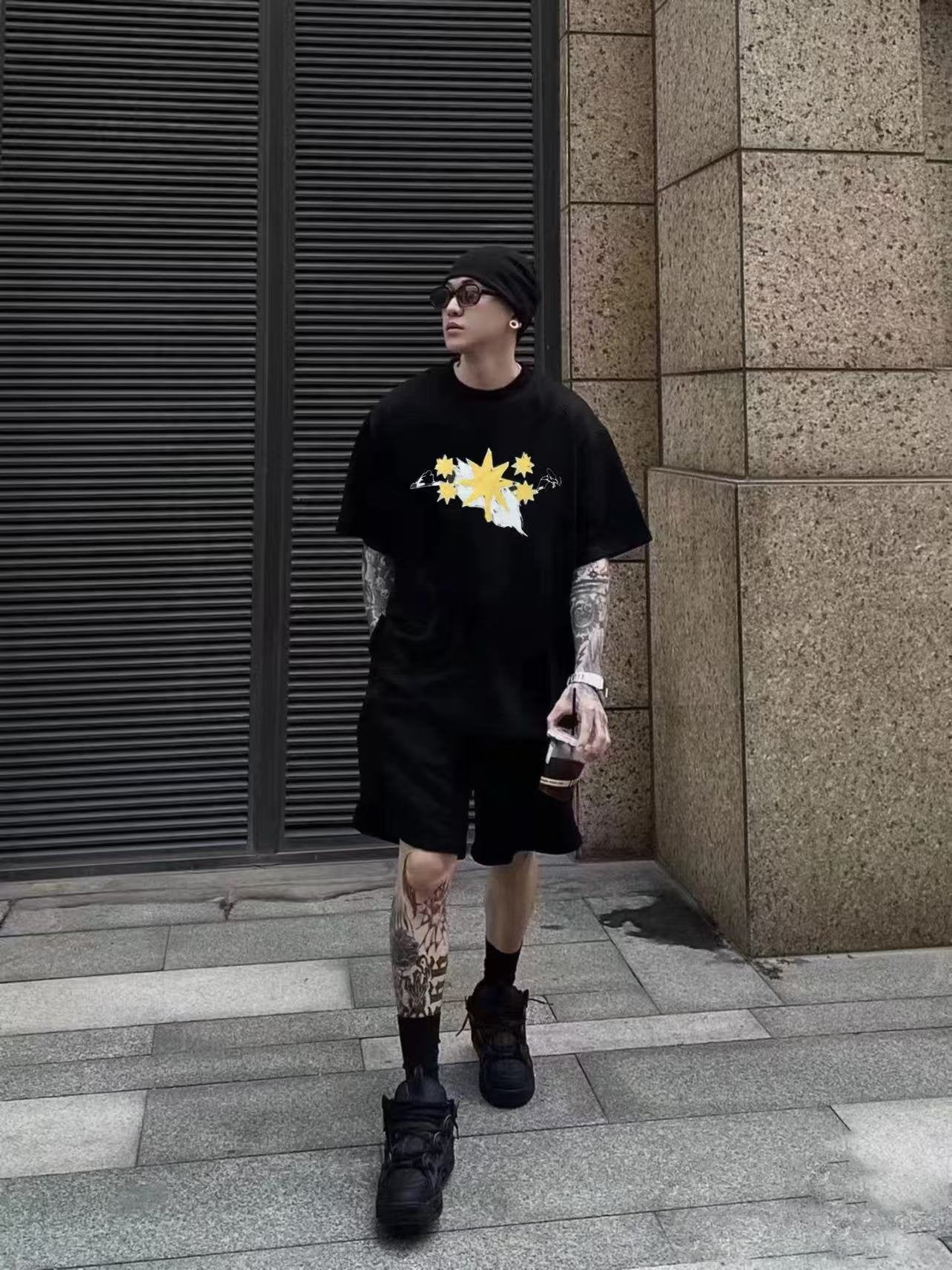 Gy 2025ss Star pattern T-shirt
